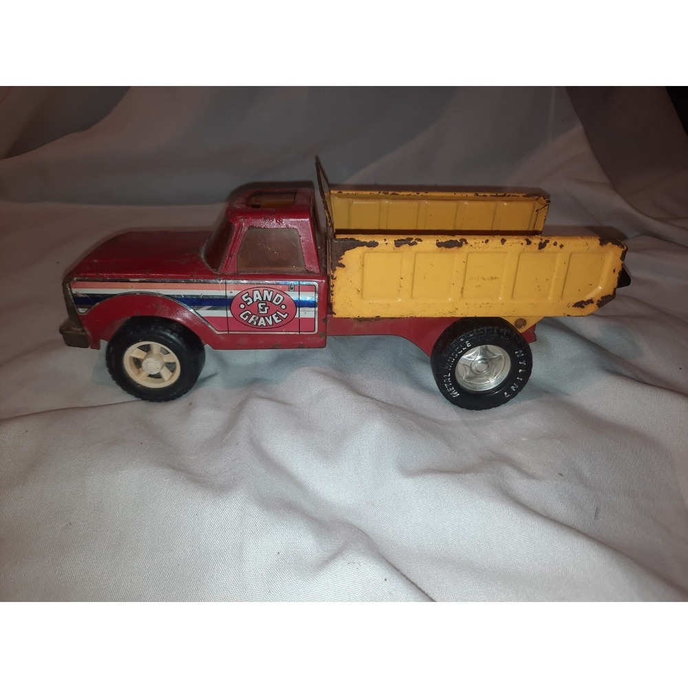 Vintage Metal Nylint Sand and Gravel Dump Truck For Parts Repairs Restore